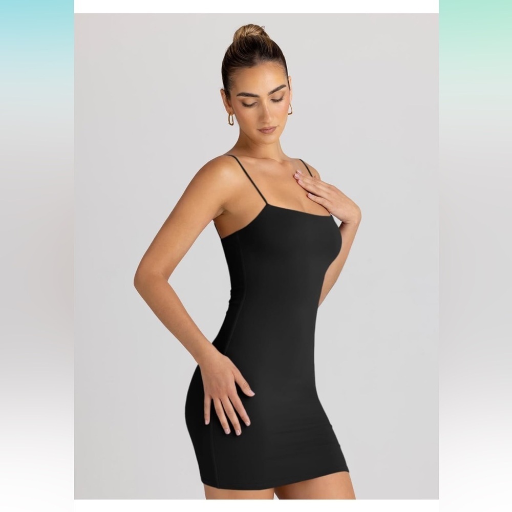 Women Mini Dress Sexy Bodycon Dress Backless Spaghetti Strap Size S - Picture 2 of 12